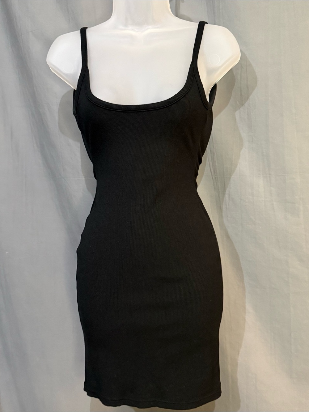 All Things Golden A.T.G. Bodycon Black Backless Dress Size Small Mini
